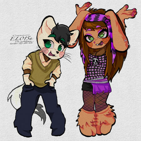 [Comm] flame _ dino _ ocs on instagram